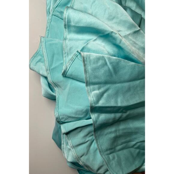 Michael Lo Sordo Iced Bias Draped Asymmetric Silk Maxi Dress in Blue Size 4 - Picture 8 of 12